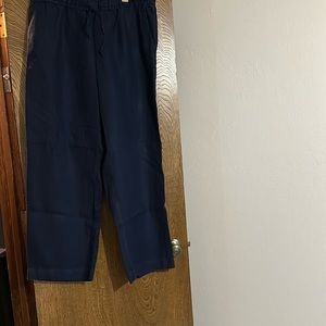 Navy linen pants
